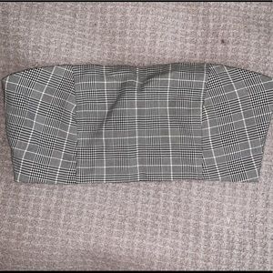 plaid bandeau top